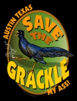 Save the Grackle - advertising design